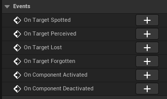 Advanced sight component events