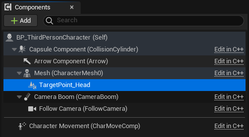 Head target point