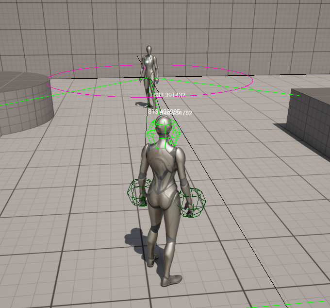 Visibility points debug visualization